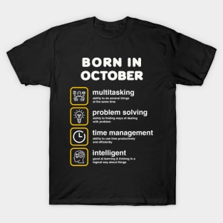 Born in October T-Shirt